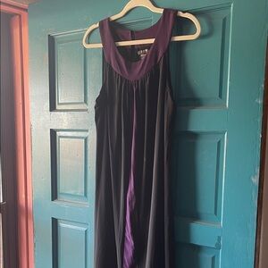 Elegant Black and Purple Women's Summer Dress. Women’s 1X……#18